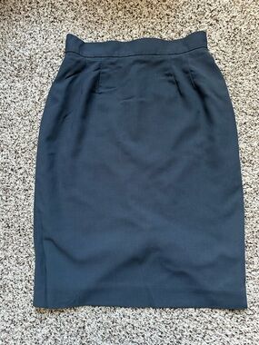 Nordstrom Black Pencil Skirt with Tailored Waist